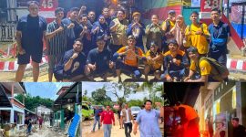 Yudhianto Mahardika bersama tim bergegas menyalurkan bantuan kepada warga terdampak korban banjir di kota kendari.