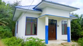 Salah satu pembangunan posyandu prima tahun 2023 kabupaten Konawe Selatan belum rampung. (Doc. Salim)
