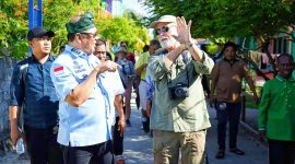 Bupati Konawe Utara, H. Ruksamin menyambut hangat kedatangan wisatawan manca negara di pulau labengki.