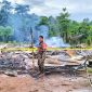 Kapolsek Wiwirano Ipda German Sero Saputra Rante, S.H., M.H, bersama personel Bhabinkamtibmas dibantu Babinsa mendatangi TKP memasang garis Polisi dan melakukan olah TKP. Rabu, (24/04/2024).