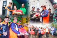 Bupati bersama Wakilnya meninjau masyarakat terdampak banjir di Desa Walalindu, Kecamatan Asera dan Desa Labungga Kecamatan Andowia. Jumat, (10/05/2024).