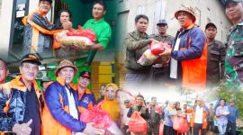 Bupati bersama Wakilnya meninjau masyarakat terdampak banjir di Desa Walalindu, Kecamatan Asera dan Desa Labungga Kecamatan Andowia. Jumat, (10/05/2024).
