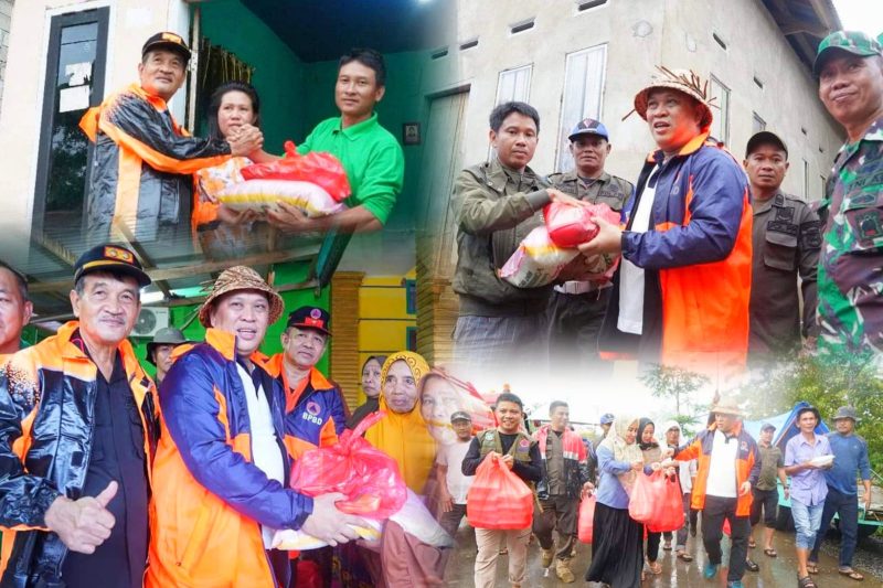 Bupati bersama Wakilnya meninjau masyarakat terdampak banjir di Desa Walalindu, Kecamatan Asera dan Desa Labungga Kecamatan Andowia. Jumat, (10/05/2024).