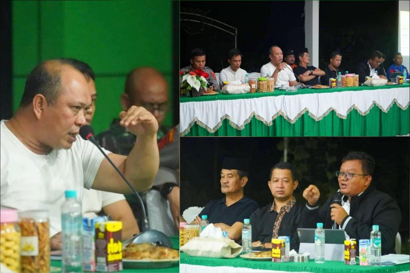 Bupati Konawe Utara, H. Ruksamin memimpin Rapat Koordinasi Penanganan Darurat Bencana di Rumah Jabatan Bupati Konut, pada Jumat malam, (10/05/2024).