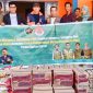 PWI kolaborasi F-PRB Konawe Utara berikan bantuan sembako untuk korban banjir di konawe utara.