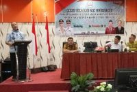 Bupati Konawe Utara, H. Ruksamin, secara resmi membuka Rapat Koordinasi Evaluasi dan Sosialisasi MCP dan SPI di Hotel D'Blitz Kendari. Selasa, (14/05/2024).