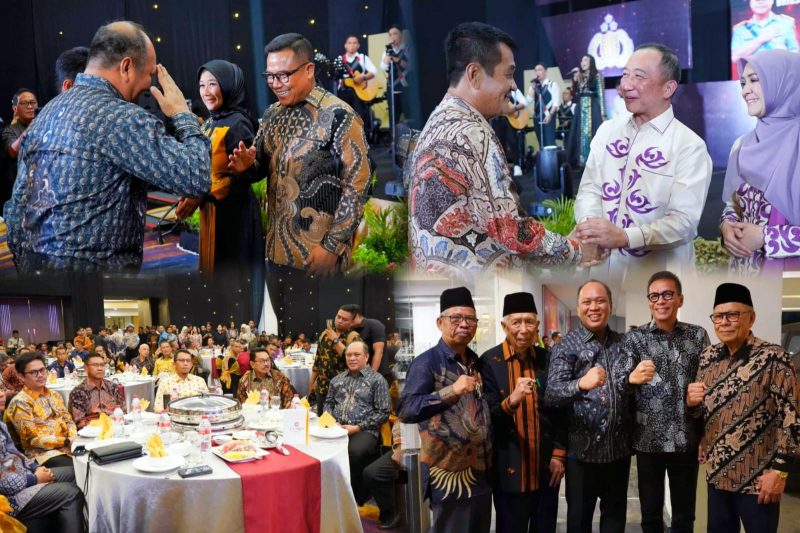 H. Ruksamin bersama H. Abuhaera hadiri acara ramah tamah Kapolda dan Wakapolda Sulawesi Tenggara di Hotel Claro Kendari. (14/05/2024).