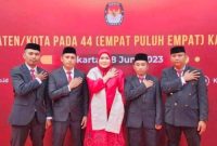 Ketua bersama Anggota Komisioner KPU Konawe Utara.