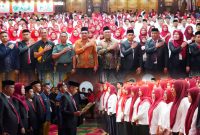 Bupati Konawe Utara Hadiri pelantikan PPS untuk pemilihan Kepala Daerah Serentak Tahun 2024, di Hotel Kubah 9 Kendari. MInggu, (26 Mei 2024).