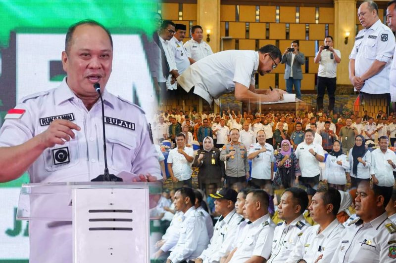 Bupati Konawe Utara, H. Ruksamin membuka resmi Musrenbang RPJPD tahun 2025-2045, di Hotel Plaza Inn Kendari, Rabu (29/5/2024).