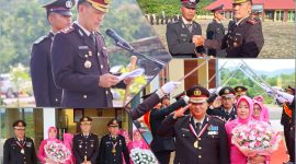 Kapolres Konut AKBP Priyo Utomo, S.H., S.I.K mewisuda dan melepas Kompol (purn) Ramis Pomalingo, S.H dan AKP (purn) Rustan Dahlan yang memasuki masa purna bakti atau pensiun. Sabtu, (01/06/2024).
