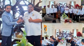 Ketua Kadin Sultra, Anton Timbang menerima hangat kunjungan kerja sama Hilman Palaon bersama jajaran Lowy Institute Australia. Senin, (03/06/2024).