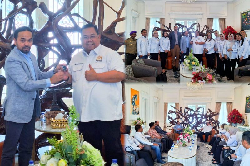 Ketua Kadin Sultra, Anton Timbang menerima hangat kunjungan kerja sama Hilman Palaon bersama jajaran Lowy Institute Australia. Senin, (03/06/2024).