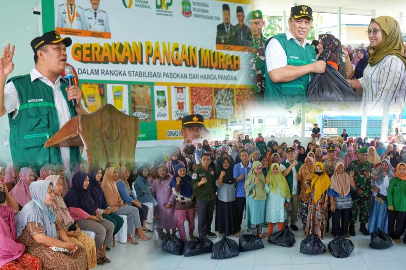 Bupati Konawe Utara, H. Ruksamin membuka Gerakan Pangan Murah untuk tiga kecamatan, yakni Lasolo, Waolesea, dan Lasolo Kepulauan. Acara GPM ini dipusatkan di Aula Kecamatan Lasolo pada Sabtu, 15 Juni 2024.