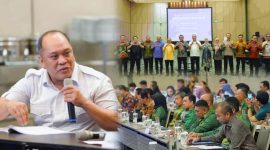Bupati Konut, H. Ruksamin rakor bersama Direktur Jenderal Tata Ruang Kementerian ATR/BPN, Dwi Hariyawan, berlangsung di Sheraton Grand Jakarta, Jumat (21/6/2024).