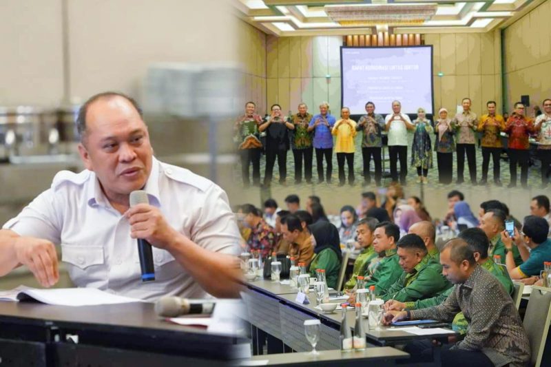 Bupati Konut, H. Ruksamin rakor bersama Direktur Jenderal Tata Ruang Kementerian ATR/BPN, Dwi Hariyawan, berlangsung di Sheraton Grand Jakarta, Jumat (21/6/2024).