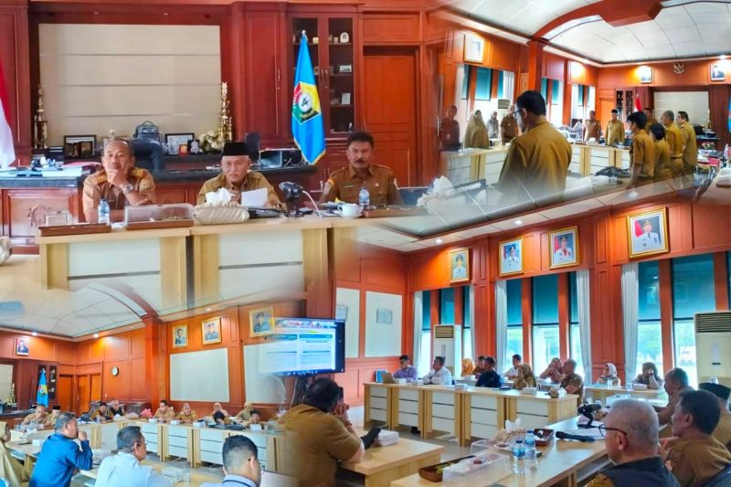 Rakor Pengendalian Inflasi di daerah yang setiap minggunya melalui Zoom Meeting.