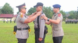 Kapolda Sultra Irjen Pol Dwi Irianto, S.I.K., M.Si memimpin Upacara pembukaan pendidikan. Senin, (22/07/2024).