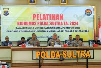 Bid Humas Polda Sultra menyelenggarakan pelatihan di Aula Dachara, Selasa (23/7/2024).