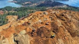 Salah satu aktivitas tambang nikel di konawe utara.