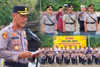 Kapolres Konawe Utara, AKBP Priyo Utomo, S.H., S.I.K pimpin sertijab dan pengukuhan Kasiwas, bertempat dilapangan apel mapolres konut, senin (29/7/2024) sekira pukul 09.00 wita.