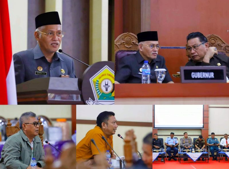 Sekretaris Daerah Prov. Sultra, Drs. H Asrun Lio.,M.Hum.,Ph.D, memberikan Jawaban Gubernur Sulawesi di DPRD Sultra. Rabu, (31/07/2024).