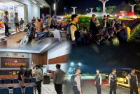 Personel Patroli Pos Mobile Polres Konawe Utara sapa langsung ke masyarakat di wilayah rawan tindakan kejahatan. Kamis malam, (08/08/2024)