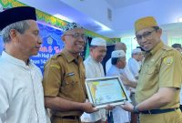Silaturahim dan Tasyakuran Jamaah Haji Kota Baubau tahun 2024 di kantor Kementerian Agama Selasa (20/08/2024).