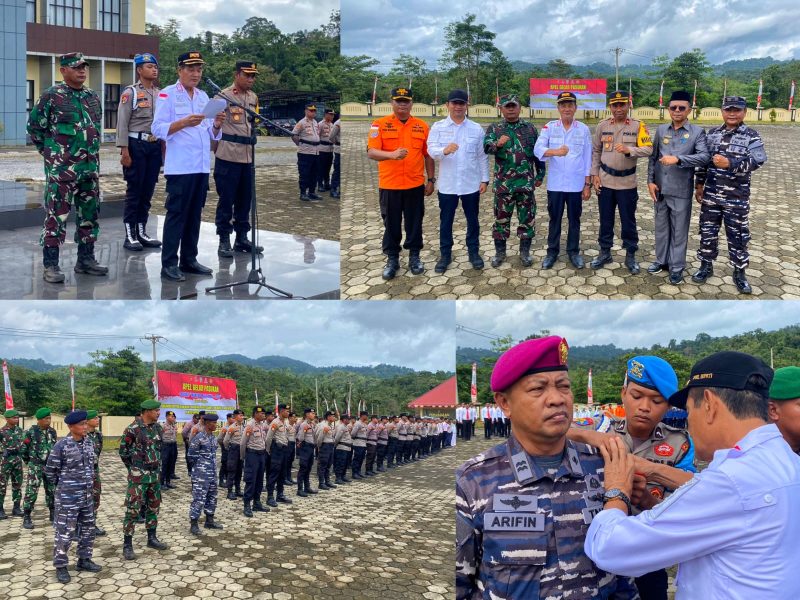 Wakil Bupati H. Abuhaera, S.Sos., M.Si Pimpin Apel Gelar Pasukan di lapangan apel Mapolres Konut. Jum'at, (23/08/2024).