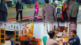 Dipimpin Iptu Wawan Gunawan tim patroli pos mobile menyasar kantor KPU, Bawaslu dan Alun-alun Konasara di Kelurahan Wanggudu Kecamatan Asera. Sabtu, (24/08/2024).