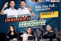Deklarasi akbar Pasangan Calon (Paslon) Bupati dan Wakil Bupati Konawe Utara (Konut), Ikbar-Abuhaera di Lapangan Molawe. 