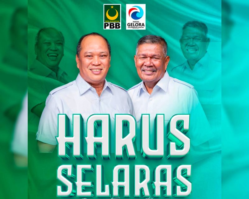 Paslon Gubernur dan Wakil Gubernur Sultra 2024, H. Ruksamin-Sjafei Kahar. 