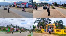 Porsonel Polres Konawe Utara giat lakukan pengaturan lalu lintas dilaksanakan di tempat-tempat kerawanan. 