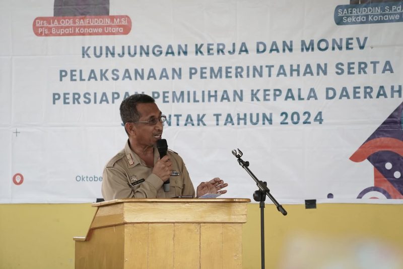 Drs. La Ode Saifuddin, M.Si, kembali melaksanakan kunjungan kerja ke wilayah-wilayah di Kabupaten Konawe Utara.