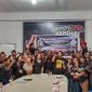 Perwakilan komunitas dan para pendukung pasangan Yudhi-Nirna, Siap Gas Full Menangkan Pilwali Kendari. Rabu (9/10/2024).