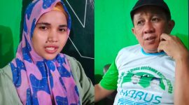 Wamusria (Jilbab) dan Rudy Asmara (Topi Hitam)