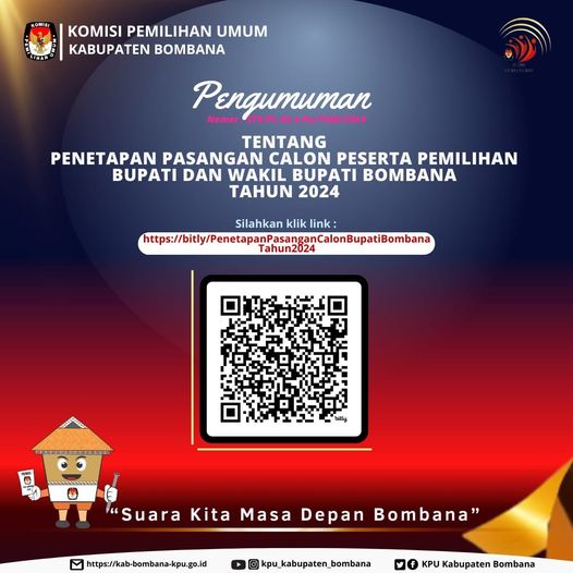 PENGUMUMAN PENETAPAN PASANGAN CALON