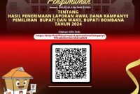 Pengumuman LADK Pilkada Bombana