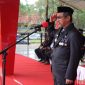 Pjs Bupati Konawe Utara, Drs. La Ode Saifuddin, M.Si, pimpin upacara hari pahlawan di Lapangan Upacara Kantor Bupati Konut, Senin (11/11/2024).