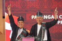 Pasangan calon Gubernur dan Wakil Gubernur Sulawesi Tenggara (Sultra), Ruksamin-Sjafei, laksanakan debat kedua, di aula hotel Sutan Raja, Kolaka, Jumat (01/11) malam.