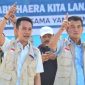Pasangan calon (Paslon) Bupati dan Wakil Bupati Konawe Utara (Konut) 2024, Ikbar dan Abuhaera saat menggelar kampanye.