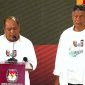 Pasangan Calon Gubernur dan Wakil Gubernur Sultra, Nomor Urut Satu, Ruksamin-Sjafei pada debat ketiga di Hotel Claro. Sabtu malam, (23/11/2024).