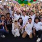 Dihadiri Pasangan Calon Gubernur, Nomor Urut Satu, Ruksamin-Sjafei di Kampanye Akbar Ikbar-Abuhaera, Lapangan Gor Wanggudu, Sabtu (23/11/2024).