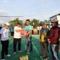 H. Ruksamin resmi membuka Turnamen Bola Voli Putra-Putri Bupati Cup II. Foto: Istimewa