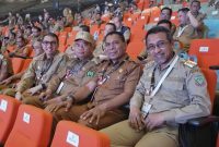 Drs. La Ode Saifuddin, M.Si, menghadiri Rapat Koordinasi Nasional (Rakornas) Pemerintah Pusat dan Daerah Tahun 2024.