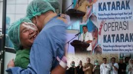 Bakti Sosial Operasi Katarak Gratis di BLUD Rumah Sakit Konawe Utara. Senin, (06/01/2025).