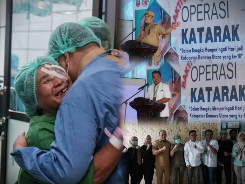 Bakti Sosial Operasi Katarak Gratis di BLUD Rumah Sakit Konawe Utara. Senin, (06/01/2025).