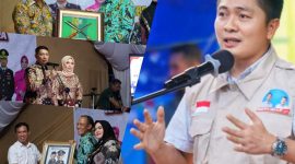 Ketua Komisi III Dewan Perwakilan Rakyat Daerah (DPRD) Konawe Utara, Samir, S.IP., M.Si (Kanan rompi cream) dan Sertijab Kapolres Konut.