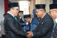Bupati Konawe Utara, Dr. Ir. H. Ruksamin, ST., M. Si., IPU, Asean Eng, mengucapkan selamat kepada H. Abdollah, S.Pd., M.M sebagai Kepala Dinas Komunikasi dan Informatika (Kominfo) Konawe Utara (Konut) Definitif pada Jumat, 24 Januari 2025.