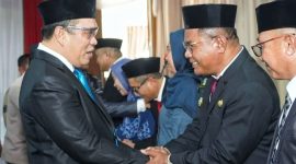 Bupati Konawe Utara, Dr. Ir. H. Ruksamin, ST., M. Si., IPU, Asean Eng, mengucapkan selamat kepada H. Abdollah, S.Pd., M.M sebagai Kepala Dinas Komunikasi dan Informatika (Kominfo) Konawe Utara (Konut) Definitif pada Jumat, 24 Januari 2025.